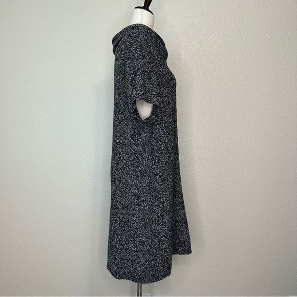 Style & Co Gray Tweed Knit Short Sleeves Sweater Dress - Picture 6 of 12